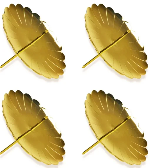 Adventskranz Adventskerzenhalter 4 Stück Ø 75 mm 10715 | Gold
