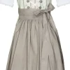 Bergweiss Trachten Kinder Dirndl Dorisa - Creme / Taupe / Rosa