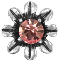 Blumen Collier mit Ohrhängern - Rosa