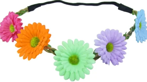 Blumen Haarband mit Margeriten - Bunt