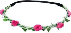 Blumen Haarband "Bella" mit kleinen Rosen | Pink