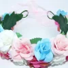 Blumenkranz zum binden mit Rosen - Bunt