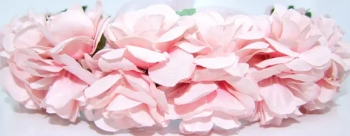 Blumenkranz zum binden mit Rosen - Rosa