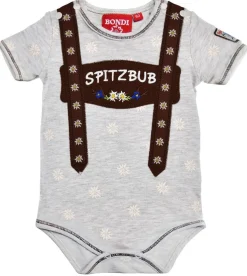 BONDI Baby Body Unterziehbody "Spitzbub" 91378 | Grau