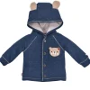 BONDI Baby Jacke "Bär" mit Kapuze 93760 | Navy