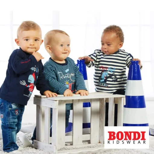BONDI Baby Jacke "Bär" mit Kapuze 93760 | Navy
