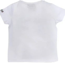 BONDI Baby Jungen Hosenträger Trachten T-Shirt "Lausbub" 91325 | Weiß Blau