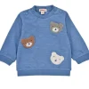 BONDI Baby Jungen Langarmshirt "Bear Club" 94030 | Blau