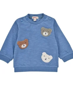 BONDI Baby Jungen Langarmshirt "Bear Club" 94030 | Blau