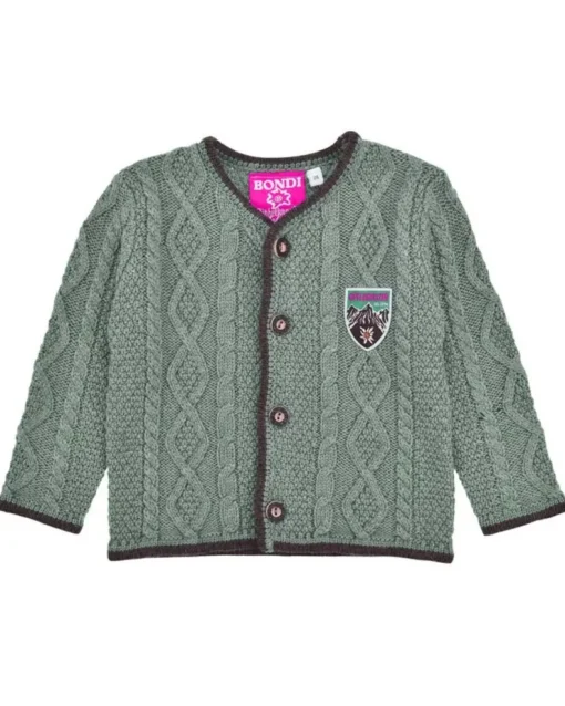 BONDI Baby Jungen Strickjacke 91785 | Kiwi
