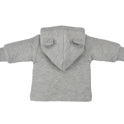 BONDI Baby Kapuzenjacke mit Herzallover | 93630 Grau