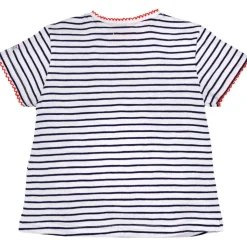 BONDI Baby Kinder T-Shirt "Cherry" 86590 - Weiß / Navy | Kurzarmshirt