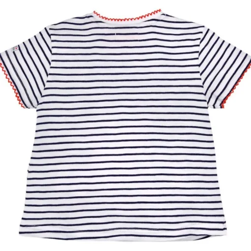 BONDI Baby Kinder T-Shirt "Cherry" 86590 - Weiß / Navy | Kurzarmshirt
