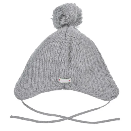 BONDI Baby Kleinkinder Strickmütze "Pilz" 86682 | Grey Melange