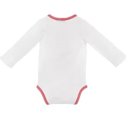 BONDI Baby Langarm Body "Kuh" 93773 | Offwhite Weiß