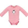 BONDI Baby Langarmbody "Mom's Princess" geringelt 86514 | Rosa