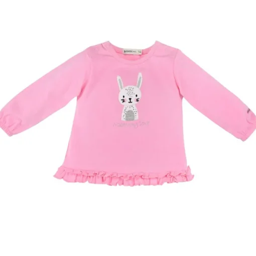 BONDI Baby Langarmshirt "Mommy love" 93631 | Rosa