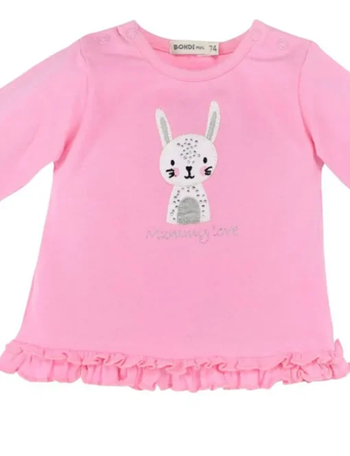 BONDI Baby Langarmshirt "Mommy love" 93631 | Rosa