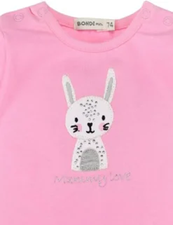BONDI Baby Langarmshirt "Mommy love" 93631 | Rosa