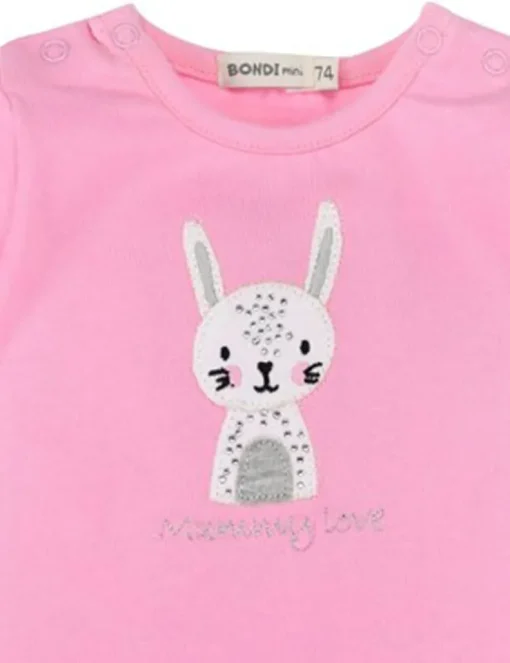 BONDI Baby Langarmshirt "Mommy love" 93631 | Rosa