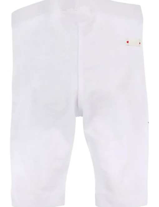 BONDI Baby Mädchen Capri Hose Leggings "Blümchen" 86767 | Weiß