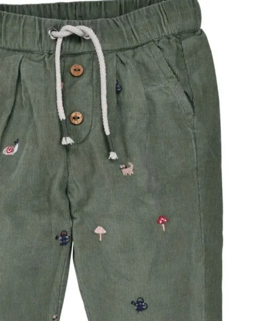 BONDI Baby Mädchen Cordhose "Be natur" 86961 | Kiwi