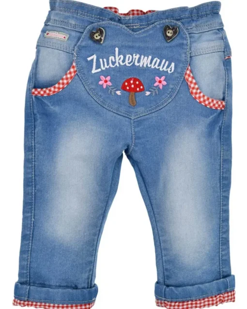 BONDI Baby Mädchen Jeans "Zuckermaus" 86854 | Blue denim