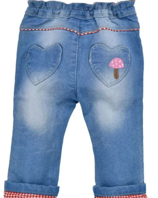 BONDI Baby Mädchen Jeans "Zuckermaus" 86854 | Blue denim