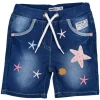 BONDI Baby Mädchen Jeansshort Bermuda "Marine Life" 86698 | Blue denim