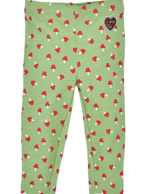 BONDI Baby Mädchen Leggings "Pilzallover" 86686 | Grün