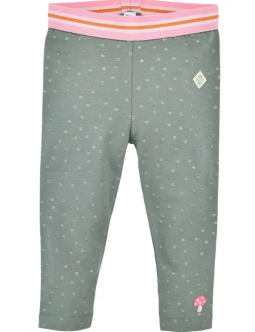 BONDI Baby Mädchen Leggings "Pilz" 86666 | Salbei Grün