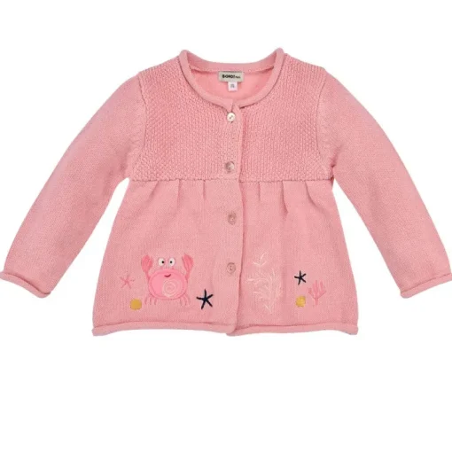 BONDI Baby Mädchen Strickjacke "Marine Life" 86693 | Candy Rosa