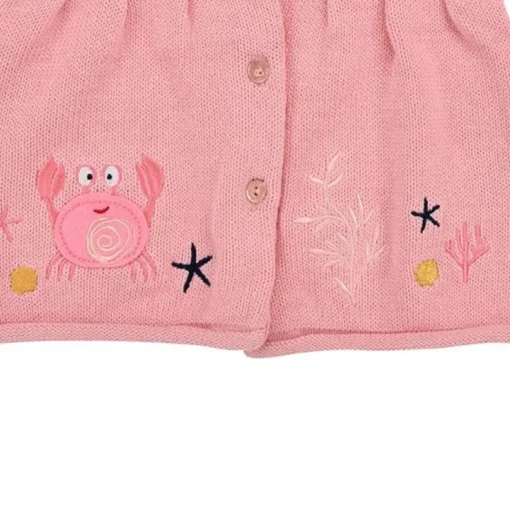 BONDI Baby Mädchen Strickjacke "Marine Life" 86693 | Candy Rosa