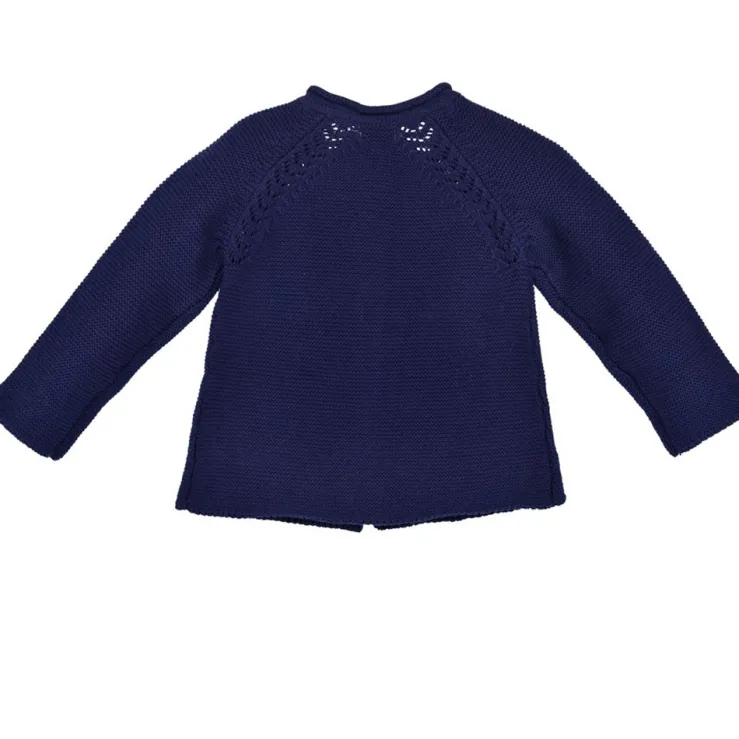 BONDI Baby Mädchen Strickjacke A-Form 86593 | Navy Blau