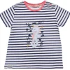 BONDI Baby Mädchen T-Shirt "Seepferd" 86691 | Navy Gestreift