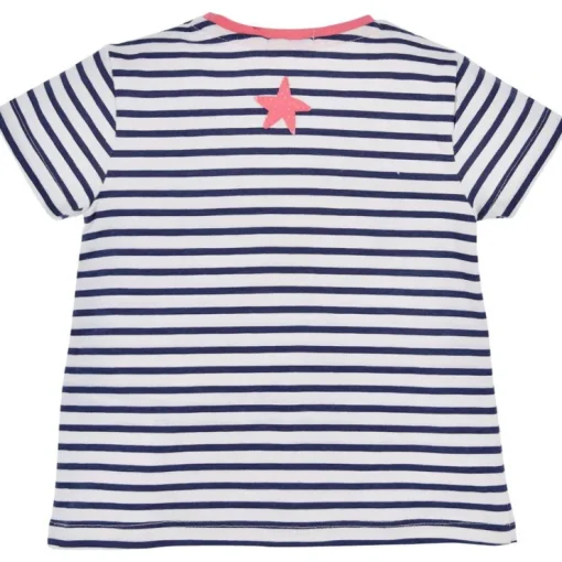 BONDI Baby Mädchen T-Shirt "Seepferd" 86691 | Navy Gestreift