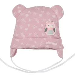 BONDI Baby Mütze "Eule" 93736 | Rosewood Rosa
