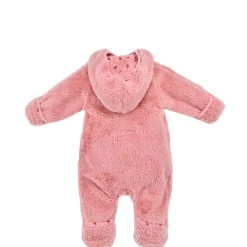 BONDI Baby Puscheloverall "Herzilein" aus Teddyfell 86685 | Soft Rose