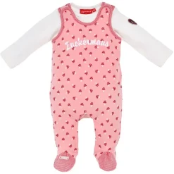 BONDI Baby Strampelanzug "Zuckermaus" 2-tlg. 86676 | Soft Rose