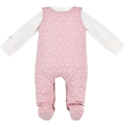 BONDI Baby Strampelanzug "Eulenfamilie" 2-tlg. 93735 | Rosewood Rosa