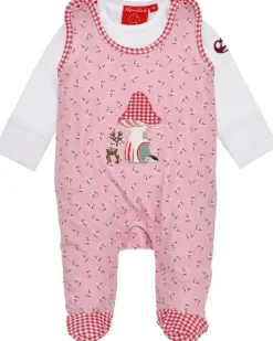 BONDI Baby Strampler Strampelanzug "Blumenallover" 86928 | Rose