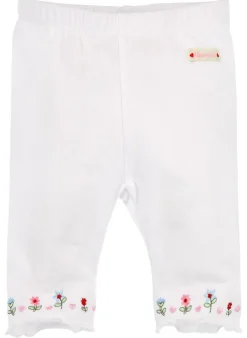 BONDI Caprilegging "Blumenranke" 86445 | Weiß