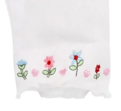 BONDI Caprilegging "Blumenranke" 86445 | Weiß