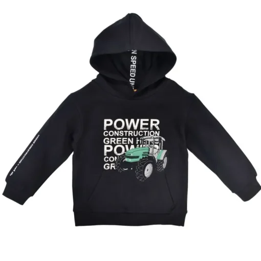 BONDI Jungen Hoodie Sweatshirt "Power" 33168 | Schwarz