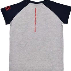 BONDI Jungen Kurzarm T-Shirt "Feuerwehr" 33148 | Grau Melange
