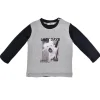 BONDI Jungen Langarmshirt "Lazy Days" 91562 | Grey Melange