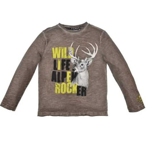 BONDI Jungen Langarmshirt "Wild Life" 29905 | Braun