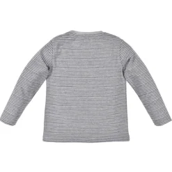 BONDI Jungen Langarmshirt "Feuerwehr" 33161 | Grau Blau Gestreift