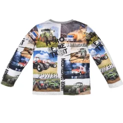 BONDI Jungen Langarmshirt "Hero of the Street" 33165 | Grey Melange