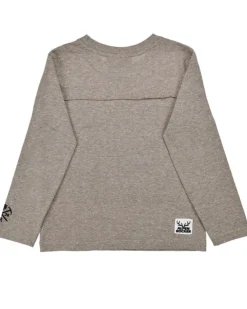 BONDI Jungen Langarmshirt "Traktor" 29990 | Brown-Melange